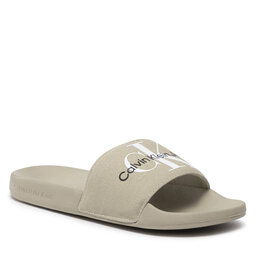 Calvin Klein Jeans Ciabatte Calvin Klein Jeans Slide Monogram Co YM0YM00061 Wheat Fields RB8