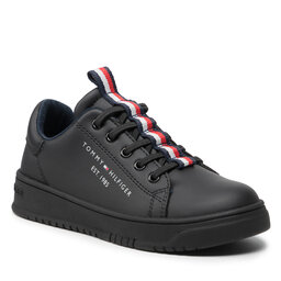 Tommy Hilfiger Laisvalaikio batai Tommy Hilfiger Low Cut Lace-Up Sneaker T3B4-32225-1355 M Black 999
