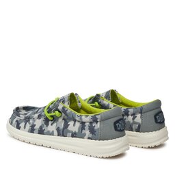 

Туфлі Hey Dude Wally Youth Camodino 40043-425 Blue, Сірий