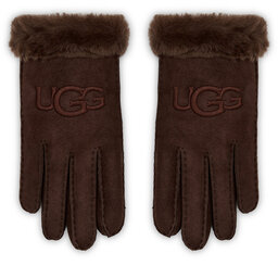 Ugg Ženske rokavice Ugg W Sheepskin Embroider Glove 20931 Burnt Cedar