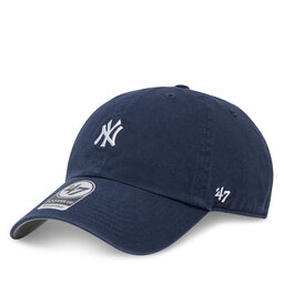47 Brand Kepurė su snapeliu 47 Brand MLB New York Yankees BASE RUNNER '47 Clean U p B-BSRNR17GWS Tamsiai mėlyna