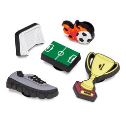 

Прикраса для взуття Crocs Soccer Celebration 5 Pack 10010769 mix, Кольоровий