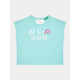 United Colors Of Benetton United Colors Of Benetton Футболка 3096C10BW Голубий Regular Fit