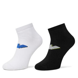 Emporio Armani Комплект 2 чифта къси чорапи мъжки Emporio Armani EM000538 AF12299 MC001 Черен