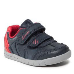 Clarks Sneakers Clarks Rex Play T 261614406 Navy/Red Leather