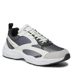 Calvin Klein Jeans Sportcipők Calvin Klein Jeans Retro Tennis Low Mix In Sat YM0YM00877 Black/Bright White 0GM