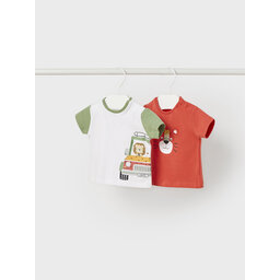 Mayoral Mayoral Set 2 majice 1002 Šarena Regular Fit