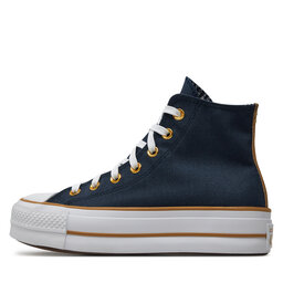 

Кеди Converse Chuck Taylor All Star Lift Platform Herringbone Stripe A08860C Obsidian/White/Trek Tan, Голубий