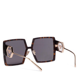 

Сонцезахисні окуляри PHILIPP PLEIN Diva SPP028M Shiny Dark Havana 722X, Чорний