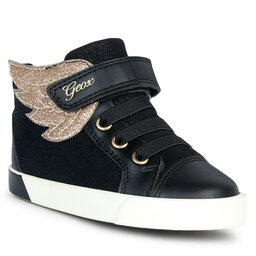 Geox Сникърси Geox B Kilwi Girl B36D5A 022BC C0495 M Black/Gold