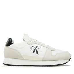 

Снікерcи Calvin Klein Jeans Runner Sock Laceup Ny-Lth YM0YM00553 Bright White/Amethyst 01W, Білий
