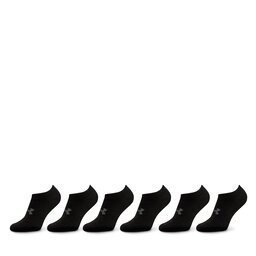 Under Armour Set 6 perechi de șosete scurte unisex Under Armour Ua Essential No Show 6Pk 1382611-001 Negru
