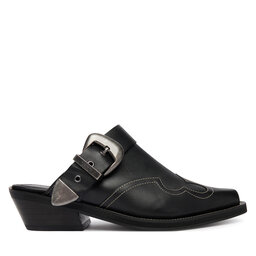 Tommy Jeans Pantoletten Tommy Jeans Archive Cowboy Mule Leather EN0EN03063 Schwarz