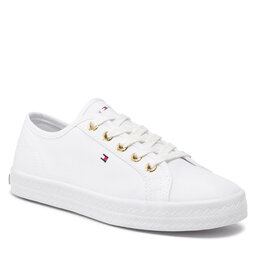 Tommy Hilfiger Textilskor Tommy Hilfiger Essential Nautical Sneaker FW0FW06512 White YBS