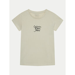 Calvin Klein Jeans Calvin Klein Jeans Футболка IG0IG02805 Écru Slim Fit