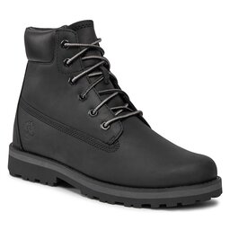 Timberland Žygio batai Timberland Courma Kid Traditional6In TB0A28W90011 Black Full Grain