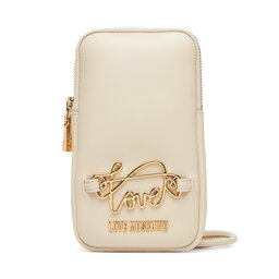 LOVE MOSCHINO Чантичка за телефон LOVE MOSCHINO JC5737PP0MKG0110 Екрю