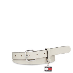 Tommy Jeans Moteriškas Diržas Tommy Jeans Tjw Hanging Plaque Leather 2.5 AW0AW15483 Bleached Stone AEV