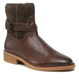 Clarks Botine Clarks Cologne Strap 261747724 Dark Brown Combi