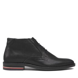 

Черевики Tommy Hilfiger Signature Hilfiger Leather Boot FM0FM04176 Black BDS, Чорний