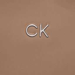 

Сумка Calvin Klein Re-Lock Seasonal Shopper Lg K60K611334 Silver Mink PFA, Бежевий