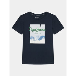 Pepe Jeans Pepe Jeans Marškinėliai Rafer PB503844 Tamsiai mėlyna Regular Fit