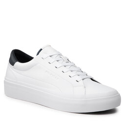 Tommy Hilfiger Sneakers Tommy Hilfiger Prep Vulc Leather FM0FM04171 White YBR
