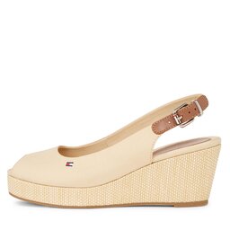 

Еспадрильї Tommy Hilfiger Iconic Elba Sling Back Wedge FW0FW04788 Harvest Wheat ACR, Бежевий