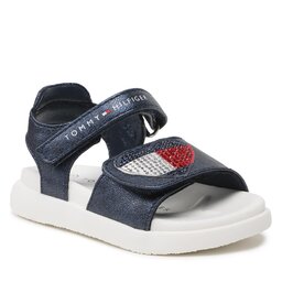 Tommy Hilfiger Sandali Tommy Hilfiger Strass Heart Velcro Sandal T1A2-32752-1367 M Blue 800