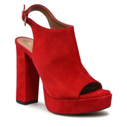 R.Polański Sandalen R.Polański 1638 Czerwony Zamsz
