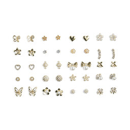 Pieces Set od 20 para naušnica Pieces Pclona Mega Pack Earrings D2d 17153167 Zlatna