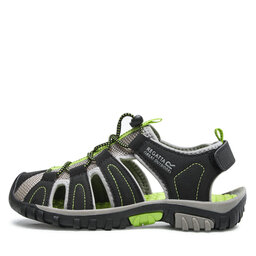 

Босоніжки Regatta Westhore Jnr RKF600 Black/Lime Green 03Y, Чорний