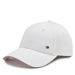 Tommy Hilfiger Cap Tommy Hilfiger Th Corporate Cotton 6 Panel Cap AM0AM12035 Optic White YCF
