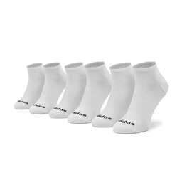 adidas Set de 3 perechi de șosete joase unisex adidas Low Cut 3 Pp GE1382 White/Black