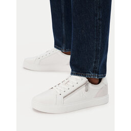 Calvin Klein Sneakers Calvin Klein Classic Cup Laceup Zip Lth YM0YM01437 Weiß