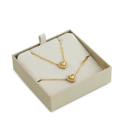Guess Zestaw bransoletka i naszyjnik Guess JUBS05 078JW Złoty