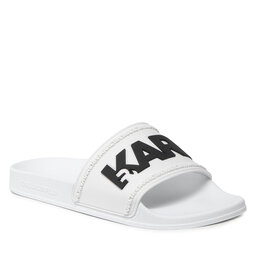 KARL LAGERFELD Pantoletten KARL LAGERFELD KL70004 White Rubber W/Black