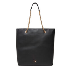 Calvin Klein Τσάντα Calvin Klein Minimal Monogram Chain Tote LV04F3204G Μαύρο