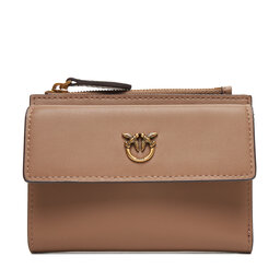 PINKO Liels sieviešu maks PINKO Compact Wallet AI 25-26 PCPL 103612 A29Q Bēšs