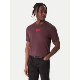 HUGO HUGO Футболка Diragolino 50447978 Бордовий Regular Fit