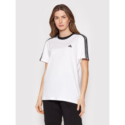 adidas adidas Marškinėliai Essentials H10201 Balta Relaxed Fit