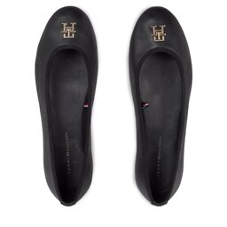 

Балетки Tommy Hilfiger Th Leather Ballerina FW0FW07712 Black BDS, Чорний