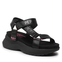 Pepe Jeans Sandále Pepe Jeans Venus Ace PLS90571 Black 999