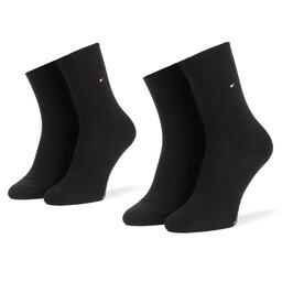 Tommy Hilfiger 2er-Set hohe Herrensocken Tommy Hilfiger 371221 r. 39/42r Schwarz