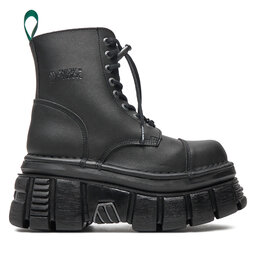 NEW ROCK Bakancs NEW ROCK M-NEWMILI083-VS2 Fekete