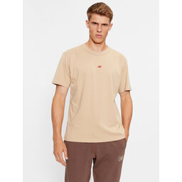 New Balance New Balance Marškinėliai Athletics Remastered Graphic Cotton Jersey Short Sleeve T-shirt MT31504 Ruda Regular Fit
