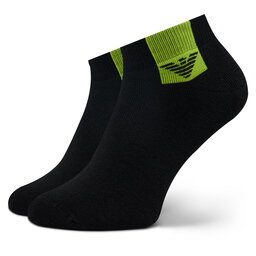 

Набір 2 пар низьких чоловічих шкарпеток Emporio Armani 306208 3R378 00320 Nero, Чорний