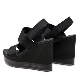 

Босоніжки Calvin Klein Jeans Wedge Sandal Webbing In Mr YW0YW01360 Black 0GO, Чорний