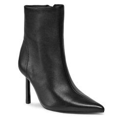 Steve Madden Polokozačky Steve Madden Iyanna Bootie SM11002278 SM11002278-017 Black Leather