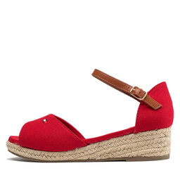 

Еспадрильї Tommy Hilfiger Rope Wedge Sandal T3A7-32185-0048 S Red 300, Червоний